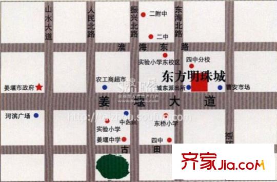 東方明珠城小區(qū)區(qū)位圖