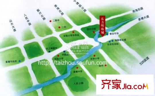 東方明珠城小區(qū)區(qū)位圖