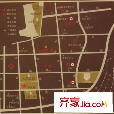 同濟(jì)家園交通圖