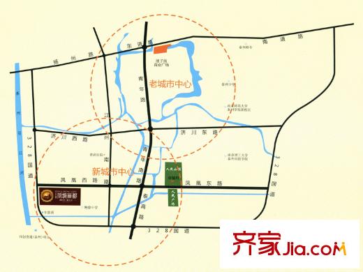 宏盛鳳城麗都交通圖