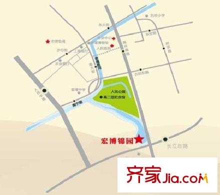 宏博錦園交通圖