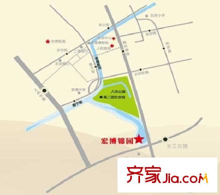 宏博錦園區(qū)位圖
