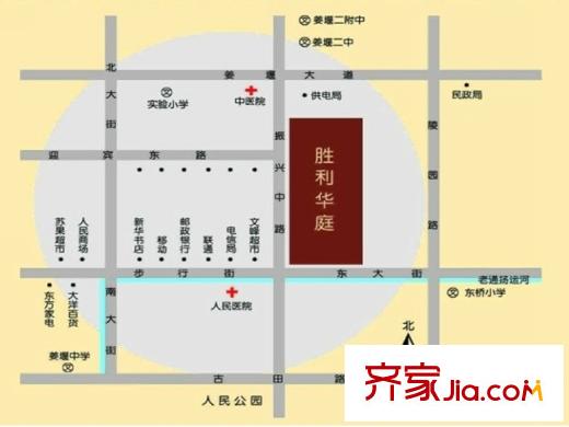 勝利華庭區(qū)位圖