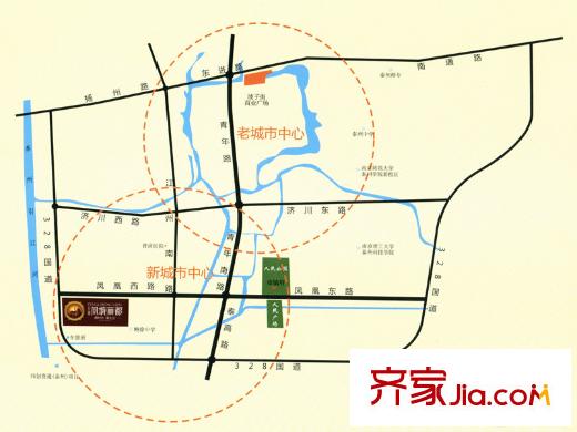 宏盛鳳城麗都區(qū)位圖