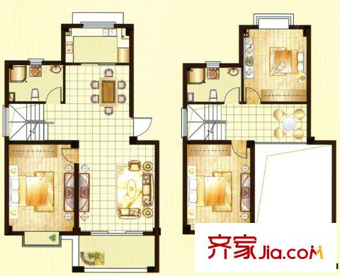 宏盛鳳城麗都S2戶型 3室3廳2衛(wèi)1廚
