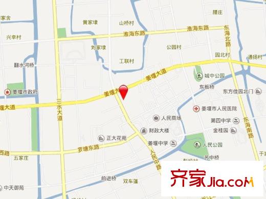 東方不夜城區(qū)位圖