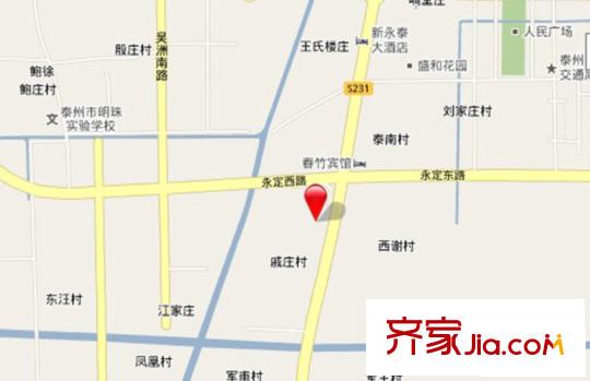 世茂河濱花園交通圖