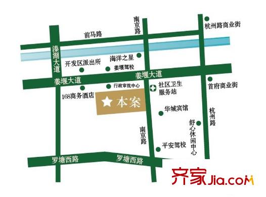 美好家園區(qū)位圖