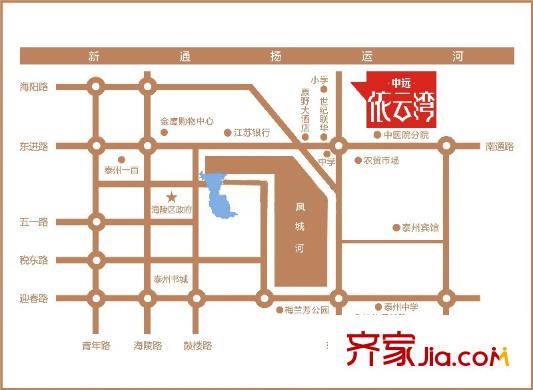 中遠(yuǎn)依云灣小區(qū)區(qū)位圖