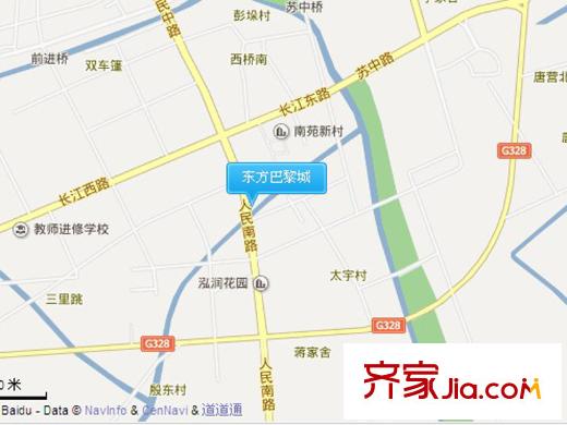 東方巴黎城交通坐標(biāo)