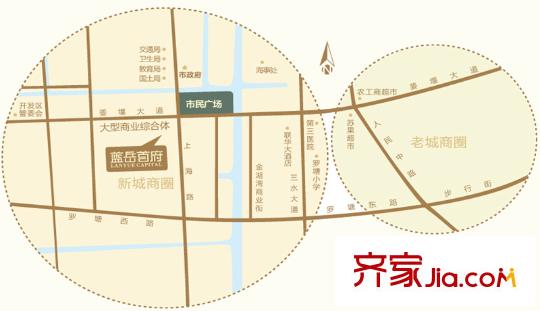 藍(lán)岳首府區(qū)位圖