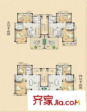 萊茵東郡D3戶型 4室4廳2衛(wèi)2廚
