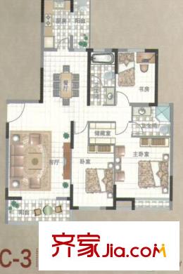 錦繡姜城140.03 3 2 2 3室2廳2衛(wèi)1廚