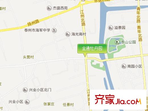 金通牡丹園地圖坐標