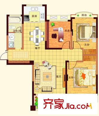 金港帝景藍(lán)灣G/K戶型 3室2廳1衛(wèi)