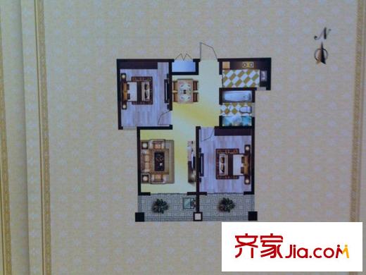 金港帝景藍(lán)灣二期6#8#9#樓G戶型 2室2廳1衛(wèi)1廚