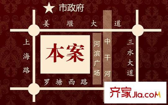 錦繡姜城交通圖