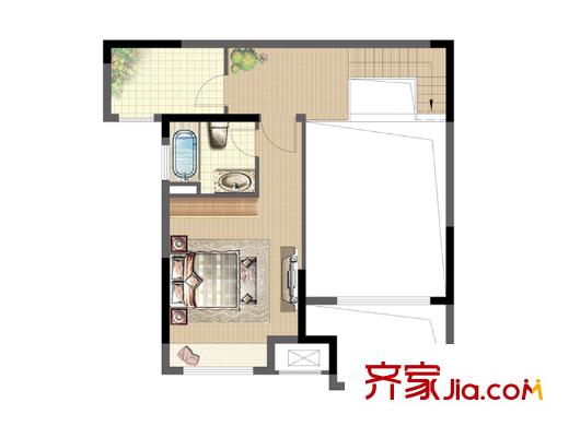 大華錦繡華城戶型圖豎版 1室1廳1衛(wèi)
