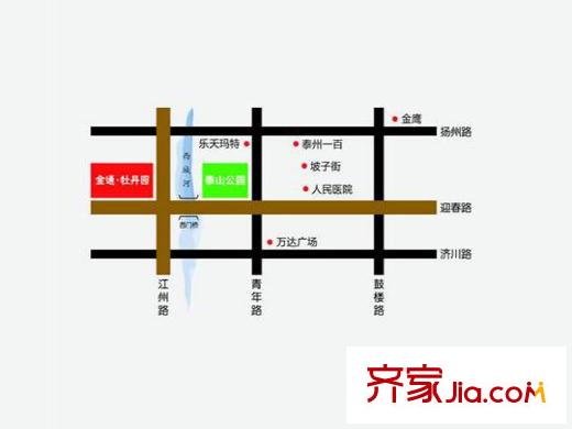 金通牡丹園交通區(qū)位圖