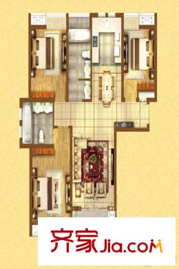 中鐵溪源G-05A 3室2廳1廚2衛(wèi) 114平方米 3室2廳2衛(wèi)1廚