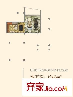 佳兆業(yè)壹號(hào)公館獨(dú)棟別墅 普拉多明珠地下室 1室1廳