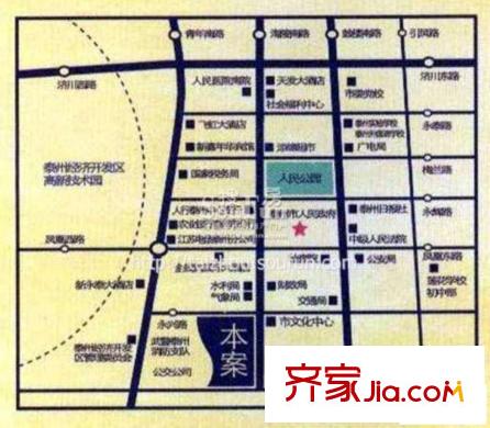 恒景國際花園交通圖