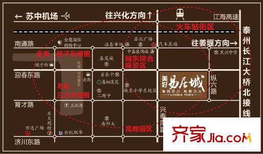 美好易居城交通圖