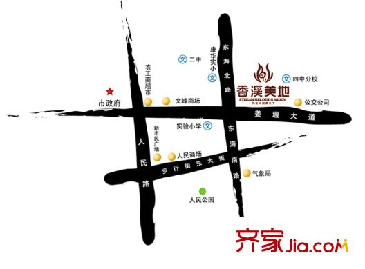 香溪美地交通圖