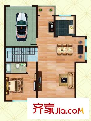 玉景園E戶型 1層 5室4廳3衛(wèi)1廚