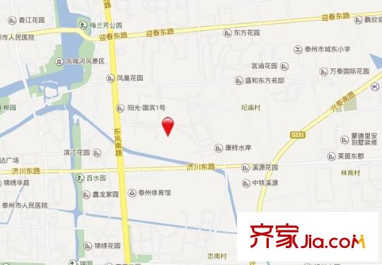 康橋水岸交通圖區(qū)位圖