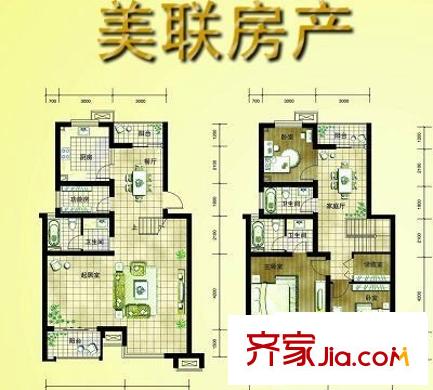 康橋水岸 4室 戶型圖