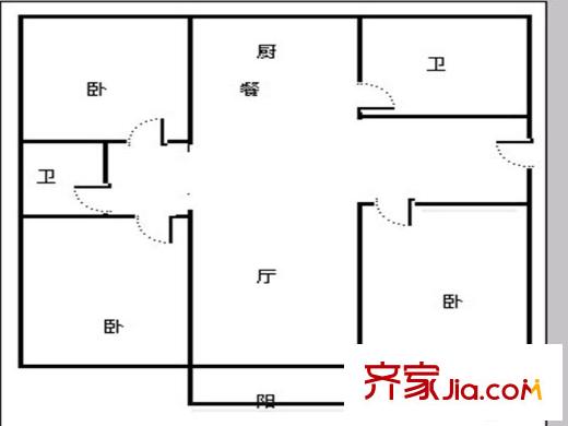 蓮花七區(qū) 0室 戶型圖