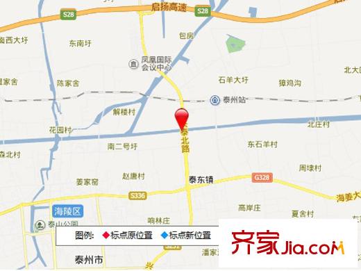 泰州碧桂園交通坐標(biāo)