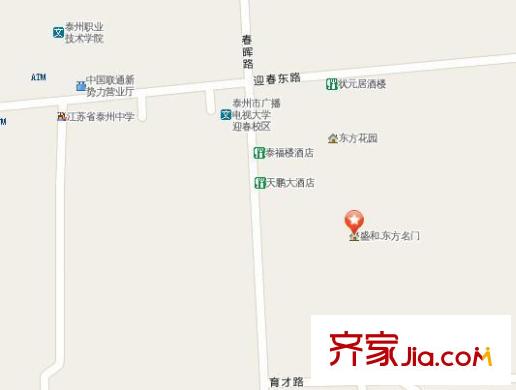 東方名邸交通圖