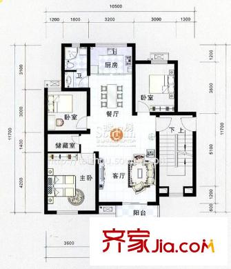 東方名邸戶型圖戶型圖C 