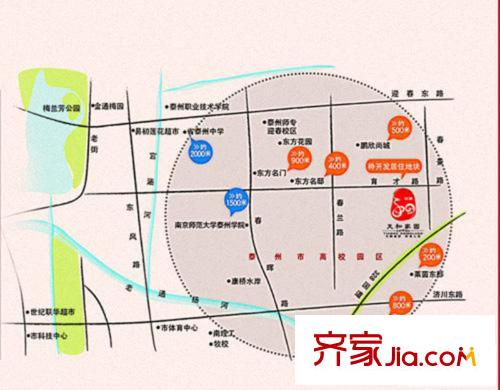 天和家園交通圖