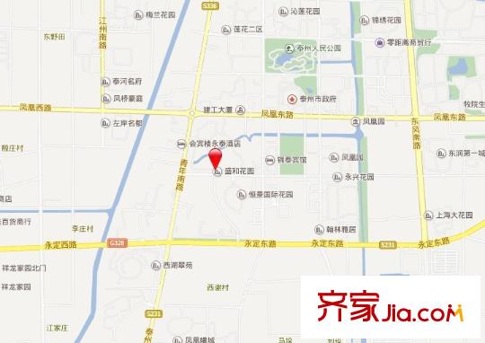 盛和花園交通圖1