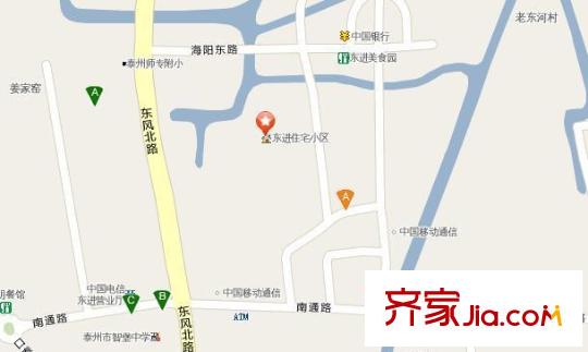 東進(jìn)小區(qū)交通圖