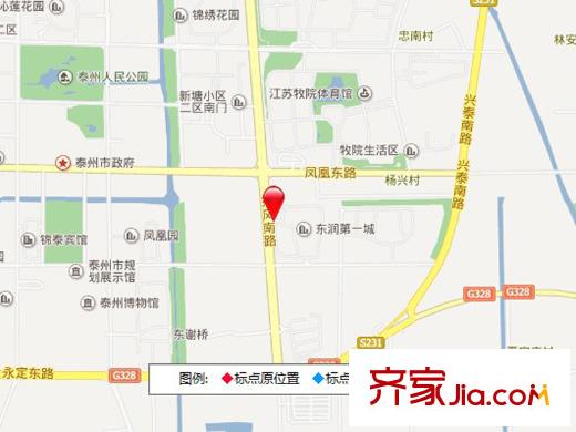 東潤(rùn)第一城交通圖交通坐標(biāo)