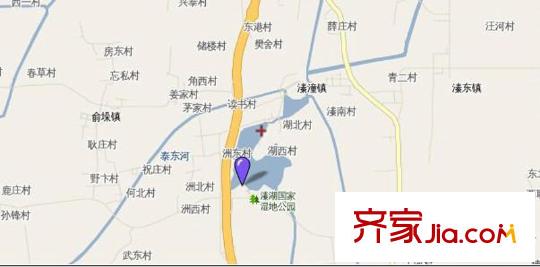 泰州華僑城純水岸區(qū)位圖