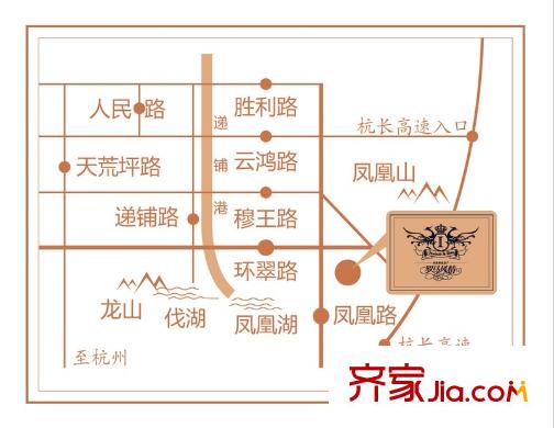 羅馬風情城交通圖