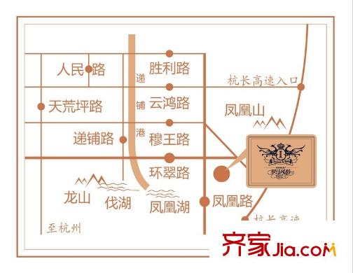 羅馬風情城交通圖