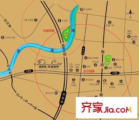 龍溪翡翠項(xiàng)目區(qū)位圖