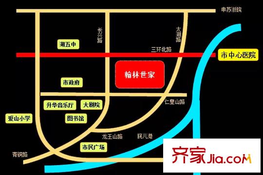 翰林世家項(xiàng)目區(qū)位圖