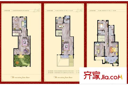 貝尚灣多層B2戶型 4室4廳3衛(wèi)1廚