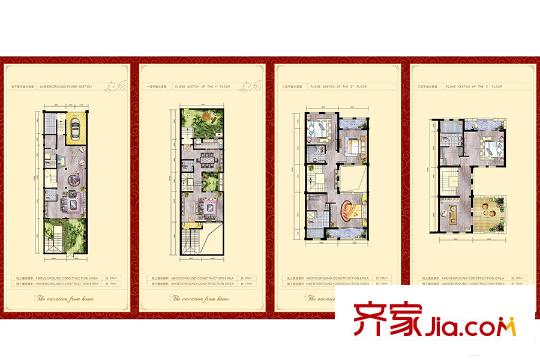 貝尚灣聯(lián)排F戶型 5室2廳4衛(wèi)1廚