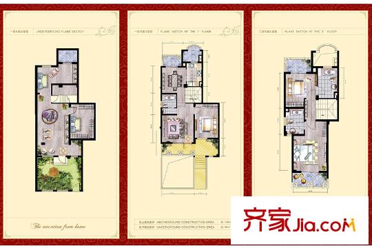 貝尚灣多層A戶型 4室3廳3衛(wèi)1廚