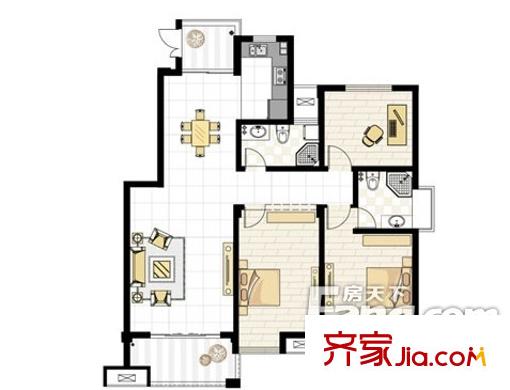 清風(fēng)閣戶型圖戶型圖3室2廳2衛(wèi) 3室2廳2衛(wèi)1廚