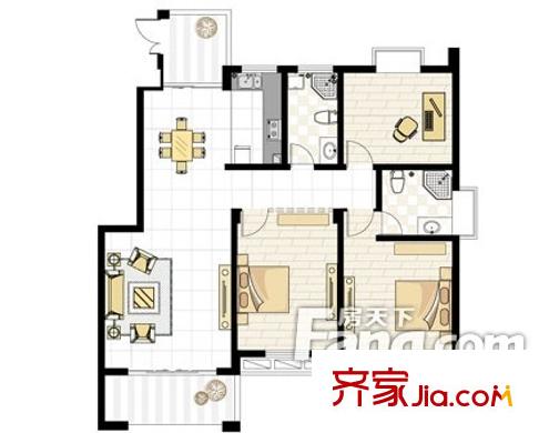 清風閣戶型圖戶型圖3室2廳2衛(wèi) 3室2廳2衛(wèi)1廚