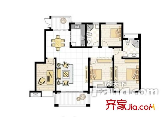 清風(fēng)閣戶型圖戶型圖4室2廳2衛(wèi) 4室2廳2衛(wèi)1廚